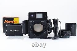 N. MINT with Adapters Mamiya Press Film Camera 6×9 back Spacer in Box from JAPAN