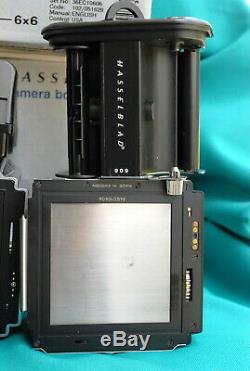 N-NEW-Hasselblad 202FA camera & E12 6X6 film back & Winder TCC-E & Finder PME51