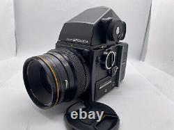 Near MINT? BRONICA SQ Camera + AE Finder + S 105mm F3.5 Lens + 120 6x6 Film Back