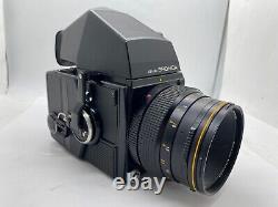 Near MINT? BRONICA SQ Camera + AE Finder + S 105mm F3.5 Lens + 120 6x6 Film Back