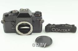 Near MINT Contax RTS II Quartz 35mm SLR Film Camera black body Data back JAPAN