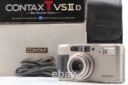 Near MINT Contax TVS II D Point & Shoot Film Camera Data Back From JAPAN #313