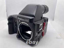 Near MINT? MAMIYA 645 pro Film Camera Body + AE Finder + 120 Film Back