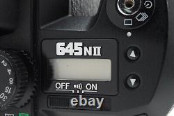 Near MINT Pentax 645NII Medium Format Film Camera Body 120 Film Back ×2 JAPAN