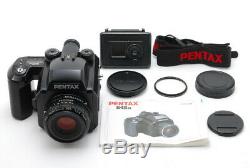 Near MINT Pentax 645N Camera + A 75mm f2.8 Lens 120 Film Back From JAPAN #b47