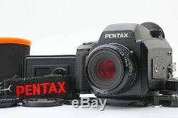 Near MINT Pentax 645N Camera SMC A 75mm f2.8 Strap 120&220 Film back JAPAN