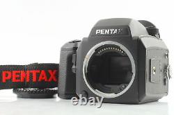 Near MINT with strap Pentax 645NII N II Film Camera + 120 Film Back From JAPAN