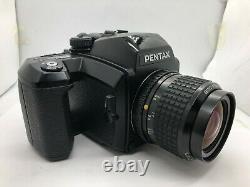 Near MNT Pentax 645 N Film Camera + SMC A 55mm f2.8 + 120 Film Back + Strap