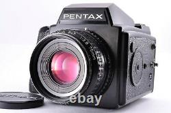 Near Mint Pentax 645 Camera Body A 75mm f/2.8 Lens 120 Film Back From JAPAN Cap