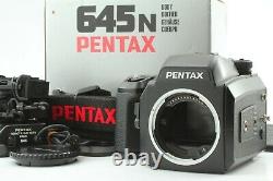 Near Mint Pentax 645 N Medium Film Camera Body with film back & Strap From Japan