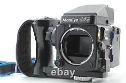 Near Mint with Grip Mamiya M645 Super AE Finder 120 Film Back Camera From Japan