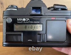 Near Mint ++ with Rare Back Minolta New X-700 Film Camera New MD 50mm F/1.4 Lens