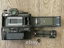 Nikon F3 HP 35mm Film Camera with DE-4 Prism, MD-4 Motor Drive & MF-18 Data Back