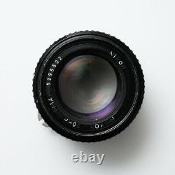 Nikon FE2 35mm SLR Film Camera with MF-16 Data Back + 50mm 1.4 AIS Lens Black