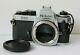 Nikon Fe2 Chrome 35mm Slr Film Camera Fitted With Mf-12 Data Back. Free Warranty