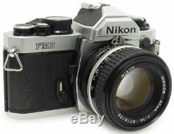 Nikon FM2N MF-16 Data Back 35mm SLR Film Camera + Nikkor Ai-s 50mm F1.4 MF Lens