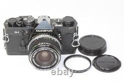 Olympus OM-2 Film Camera Black Film Back2 & 28mm F/3.5 Auto-W Lens