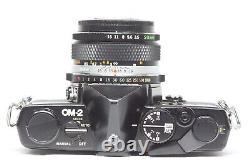Olympus OM-2 Film Camera Black Film Back2 & 28mm F/3.5 Auto-W Lens