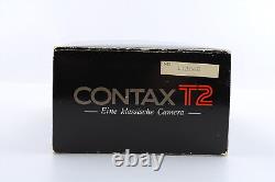 Overhauled N MINT Contax T2 Titan Silve 35mm Date Back Film Camera From JAPAN
