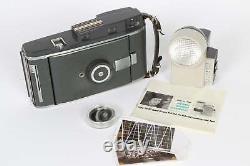 POLAROID Model 120 Land Camera Kit plus 4x5 Film Holder plus Roll Film Back