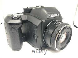 Pentax 645N Camera + SMC FA 75mm F2.8 Lens + 120 Film Back From JAPAN #154