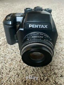 Pentax 645N Medium Format Film Camera SMC FA 75mm f2.8 Lens 120 Film Back