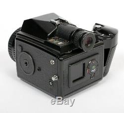 Pentax 645 6X4.5 medium format SLR film camera with 75mm F2.8 lens 120+220 backs
