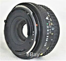 Pentax 645 Medium Format Film Camera 120 Film Back w 75mm f/2.8 Lens Excellent++