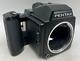 Pentax 645 Medium Format Film Camera Body With 120 Film Back & Grip Tested Rough