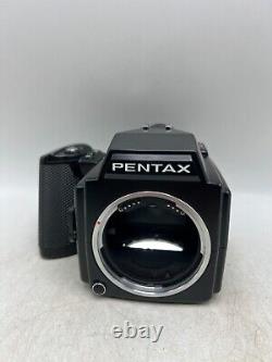Pentax 645 Medium Format Film Camera Body with 120 Film Back & Grip Tested Rough