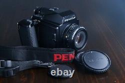 Pentax 645 Medium Format Film Camera with 75mm f/2.8 120 back. NEAR MINT