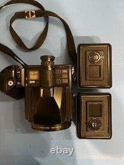 Pentax 645 Medium Format SLR Film Camera, And Two 120 Film Backs