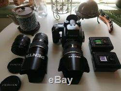 Pentax 645n Medium Format Film Camera with 2 Pentax AF 645 Lenses and 3 Film Backs