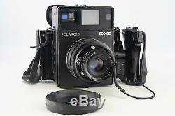 Polaroid 600SE Instant Film Camera with Mamiya 127mm f/4.7 Lens Grip Back V06