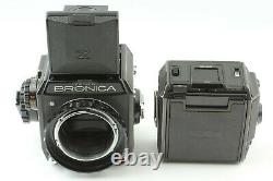 READ EXC+5 Bronica EC Black 6x6 Camera Body with Waist Finder Film Back JAPAN