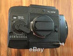 Rolleiflex SL66SE medium format camera, film back and viewfinder