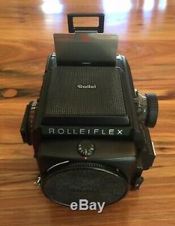 Rolleiflex SL66SE medium format camera, film back and viewfinder