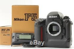 TOP MINT in BOX Nikon F5 with MF-28 Data Back Film camera Body From JAPAN #378