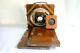 Wooden 6.5x8.5 Field Camera Withfilm Back Holder (two)tessar F4.5 21cm. From Japan