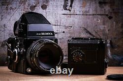 ZENZA BRONICA SQ-A 6X6 MEDIUM FORMAT FILM CAMERA KIT With EXTRA 645 BACK 80MM LENS