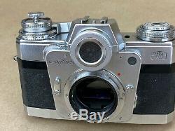 Zeiss Ikon Contarex Bullseye Vintage Camera Body with Film Back Works