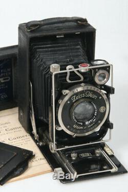 Zeiss Maximar 207/3 antique camera 120 film back adapter 105mm Tessar Lens 1920
