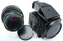 Zenza Bronica ETRS Film Camera with 75 mm f2.8 lens 120 back & prism tested 389702