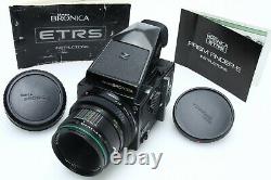 Zenza Bronica ETRS Film Camera with 75 mm f2.8 lens 120 back & prism tested 389702
