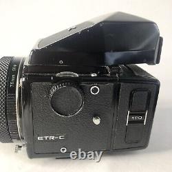 Zenza Bronica ETR-C 120 Film Camera 75mm F/2.8 Lens Prism Finder 120 Back